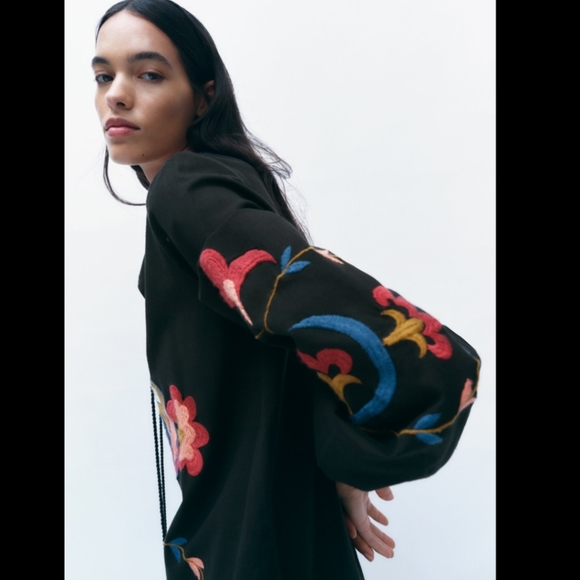 NWT Zara embroidered dress 👗 💕 - Picture 6 of 13